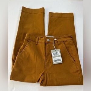 Everlane The Straight Leg Crop Size 2 Short Golden Brown New with Tags